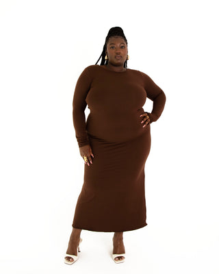 Maia Dress - Brown